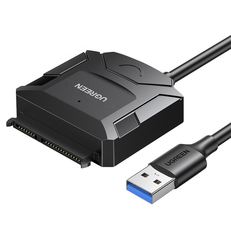 Kabel Adapter do dysku HDD i SSD SATA 2.5” / 3.5” USB 3.0 do 4TB – czarny