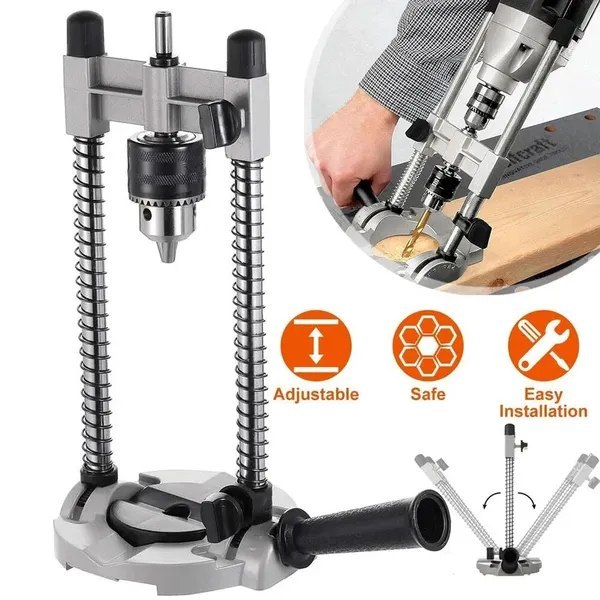 Stojak wiertarski elektryczny, aluminiowa konstrukcja, mobilna baza, 8mm uchwyt Stojak wiertarski elektryczny, aluminiowa konstrukcja, mobilna baza, 8mm uchwyt