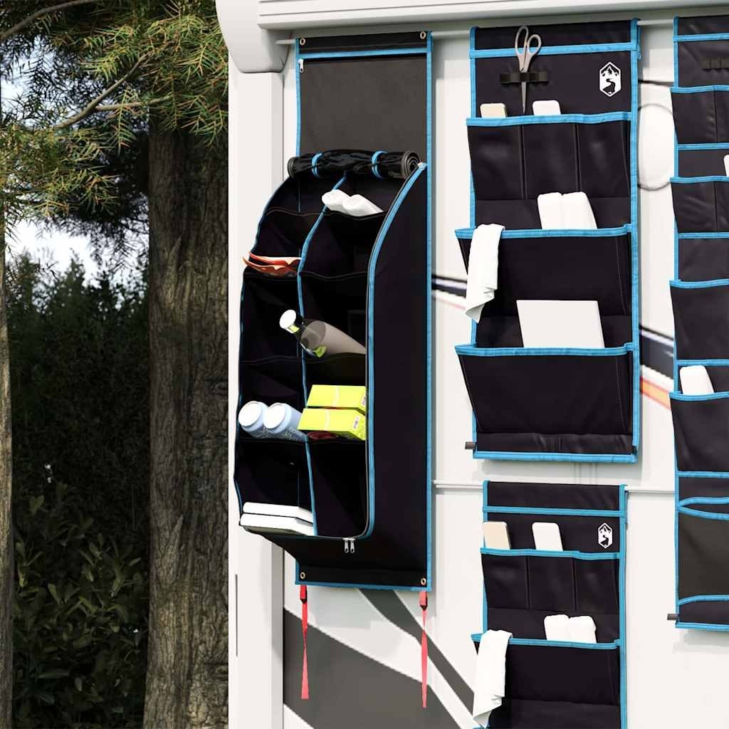 Torba do przechowywania z materiału Oxford czarna niebieska 140×43 cm