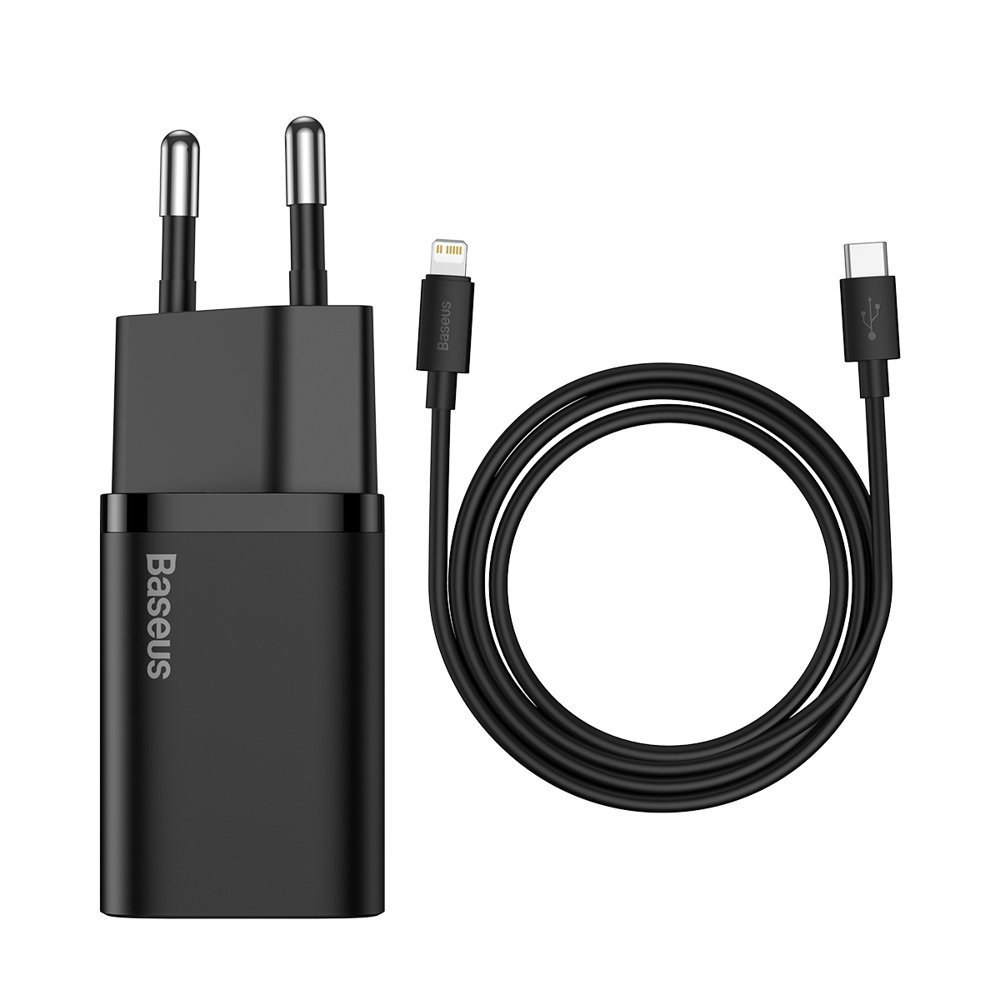 Szybka ładowarka do Iphone Super Si 1C 20W Power Delivery + kabel USB-C – Lightning 1m czarny