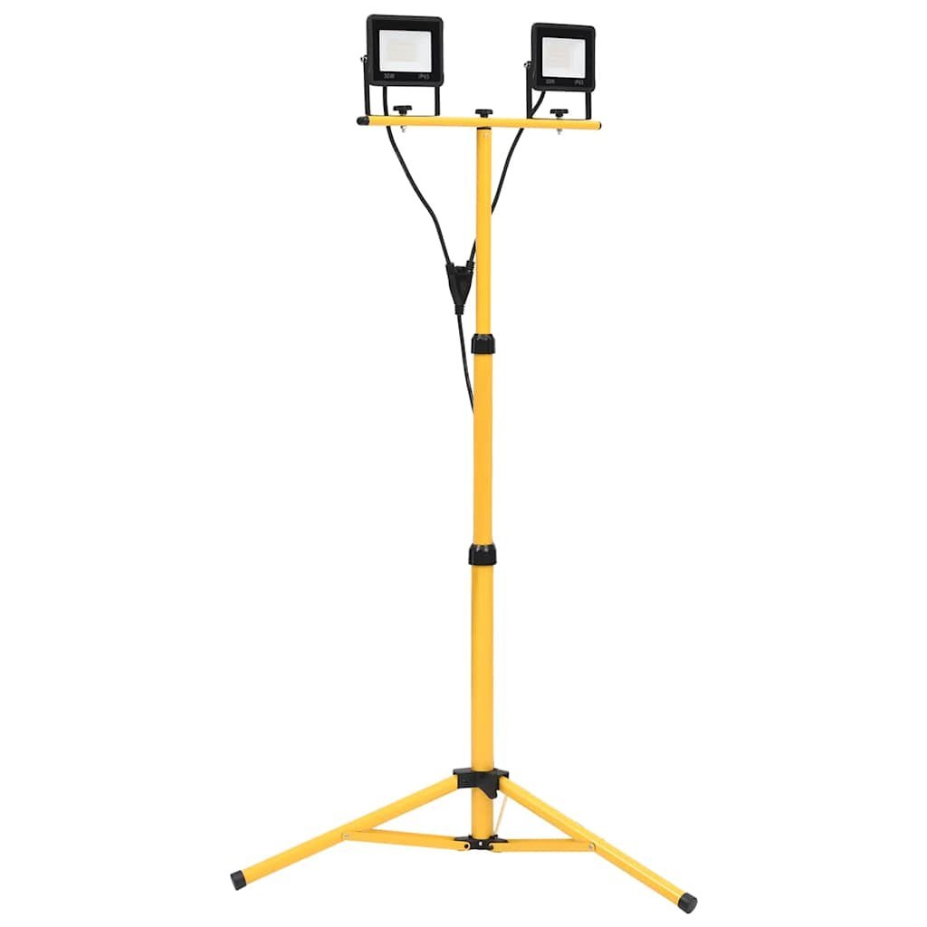 Lampa LED projektor z tripod 2×30 W ciepła biała