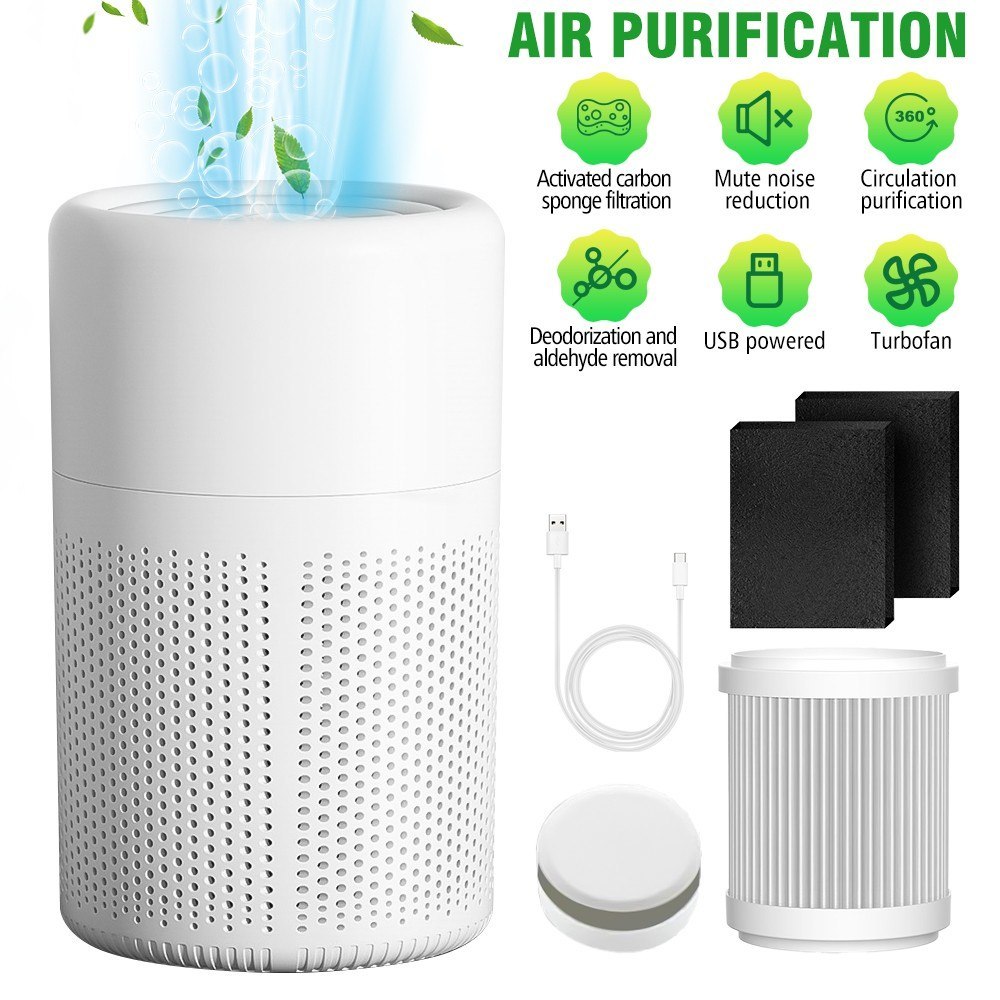Oczyszczacz powietrza H13 HEPA PM2.5 dla palaczy, USB