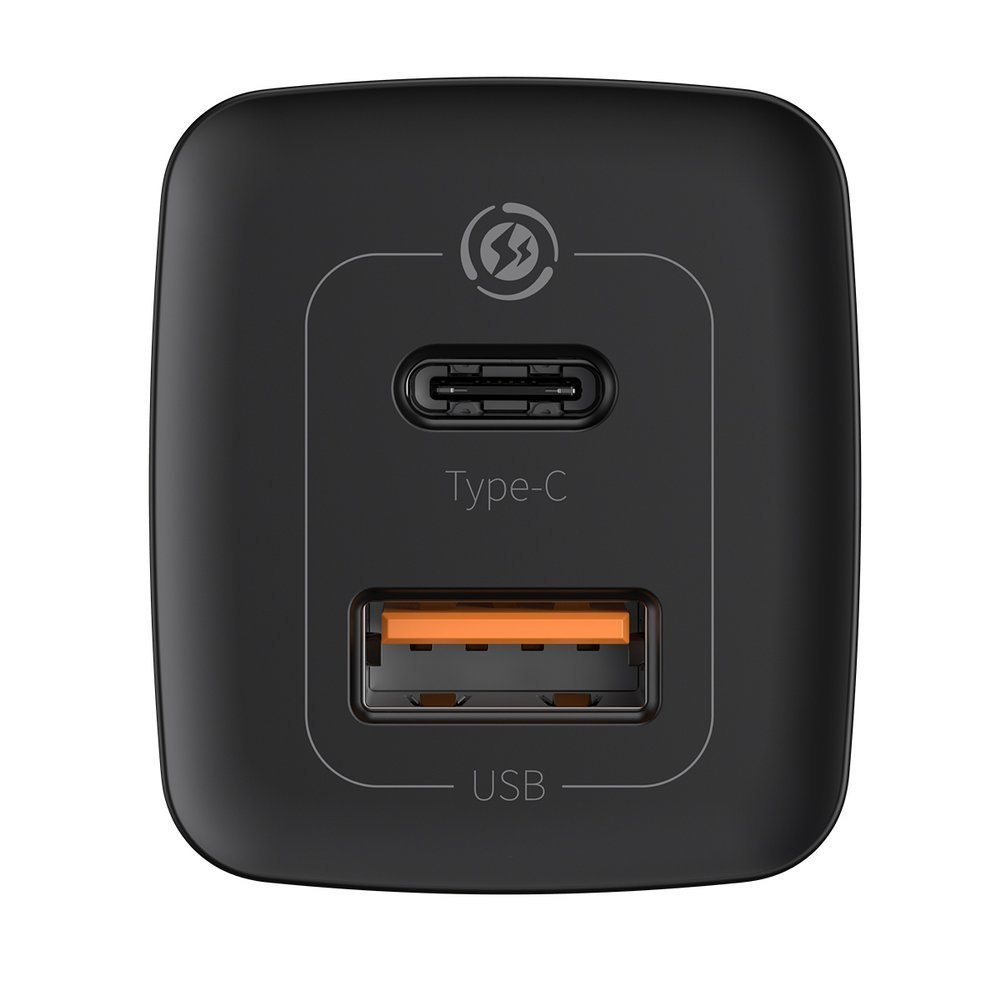 Szybka ładowarka sieciowa GaN2 Pro USB USB-C QC PD 65W czarny Szybka ładowarka sieciowa GaN2 Pro USB USB-C QC PD 65W czarny