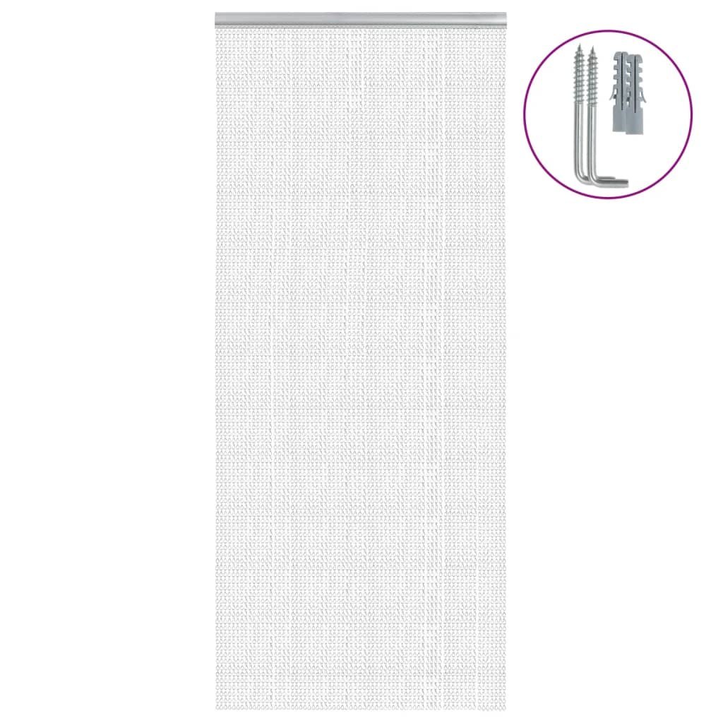 Zasłona drzwiowa łańcuchowa srebrna 90×212 cm Zasłona drzwiowa łańcuchowa srebrna 90×212 cm