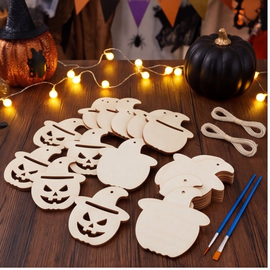 Zestaw do tworzenia dekoracji halloweenowych 42 szt.