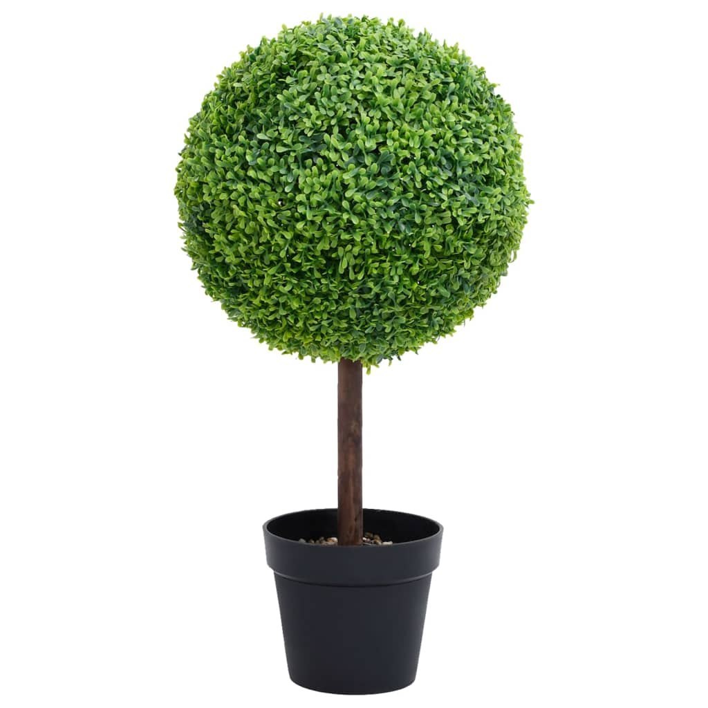 Sztuczna roślina bukszpanowa w doniczce, kształt sferyczny, 50 cm