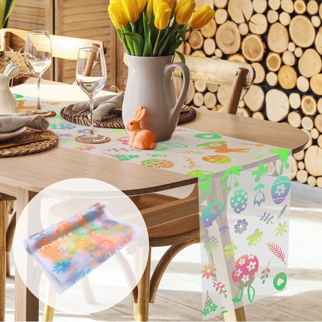 Bieżnik na stół z tiulu 10m x 30cm wiosenna dekoracja