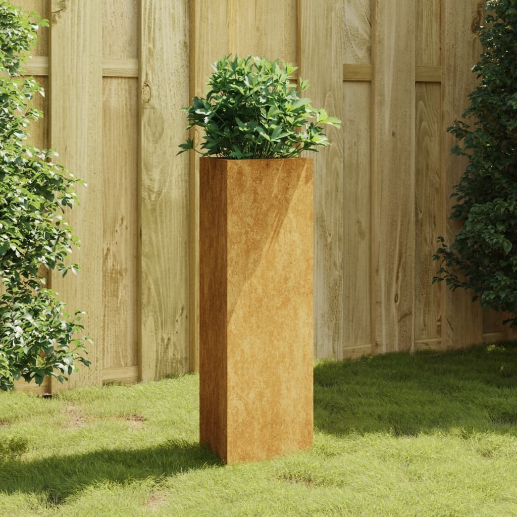 Donica stalowa corten 30x26x75 cm