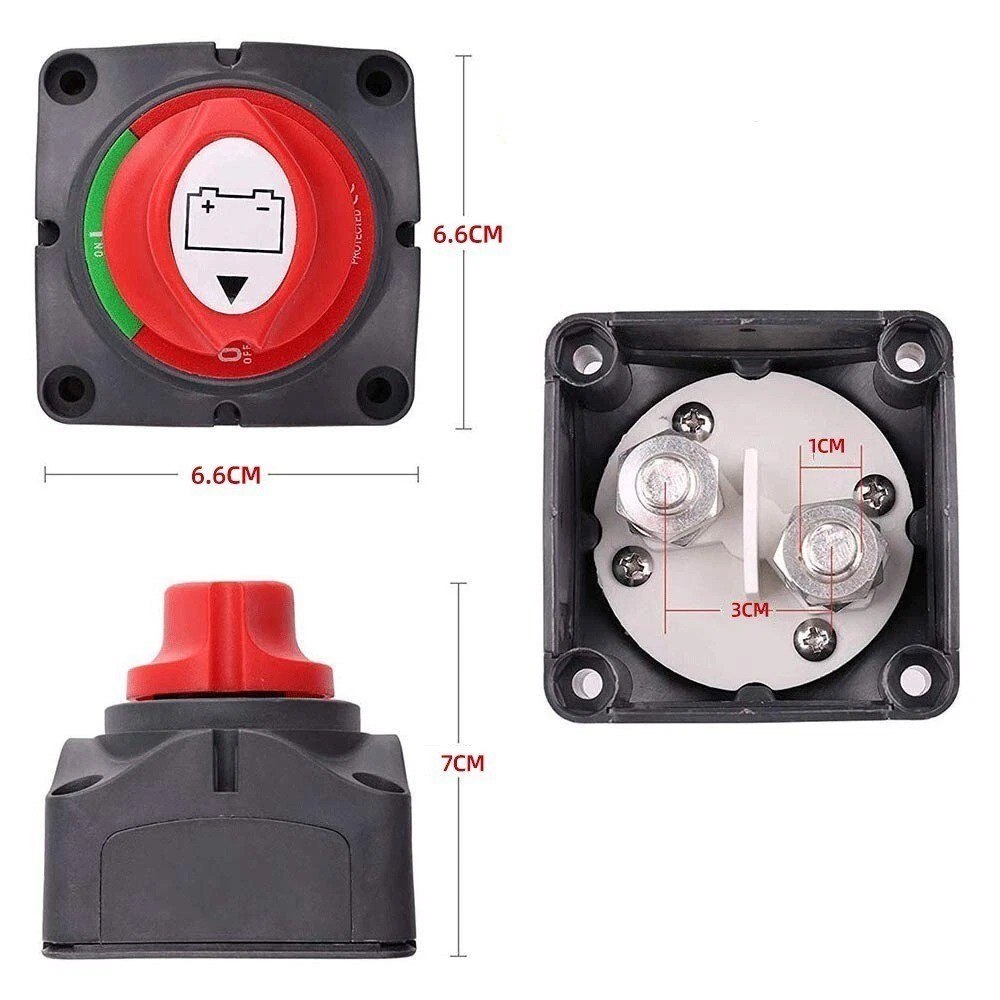 Wyłącznik rozłączający akumulator 300A 12V/48V do samochodu i łodzi Wyłącznik rozłączający akumulator 300A 12V/48V do samochodu i łodzi
