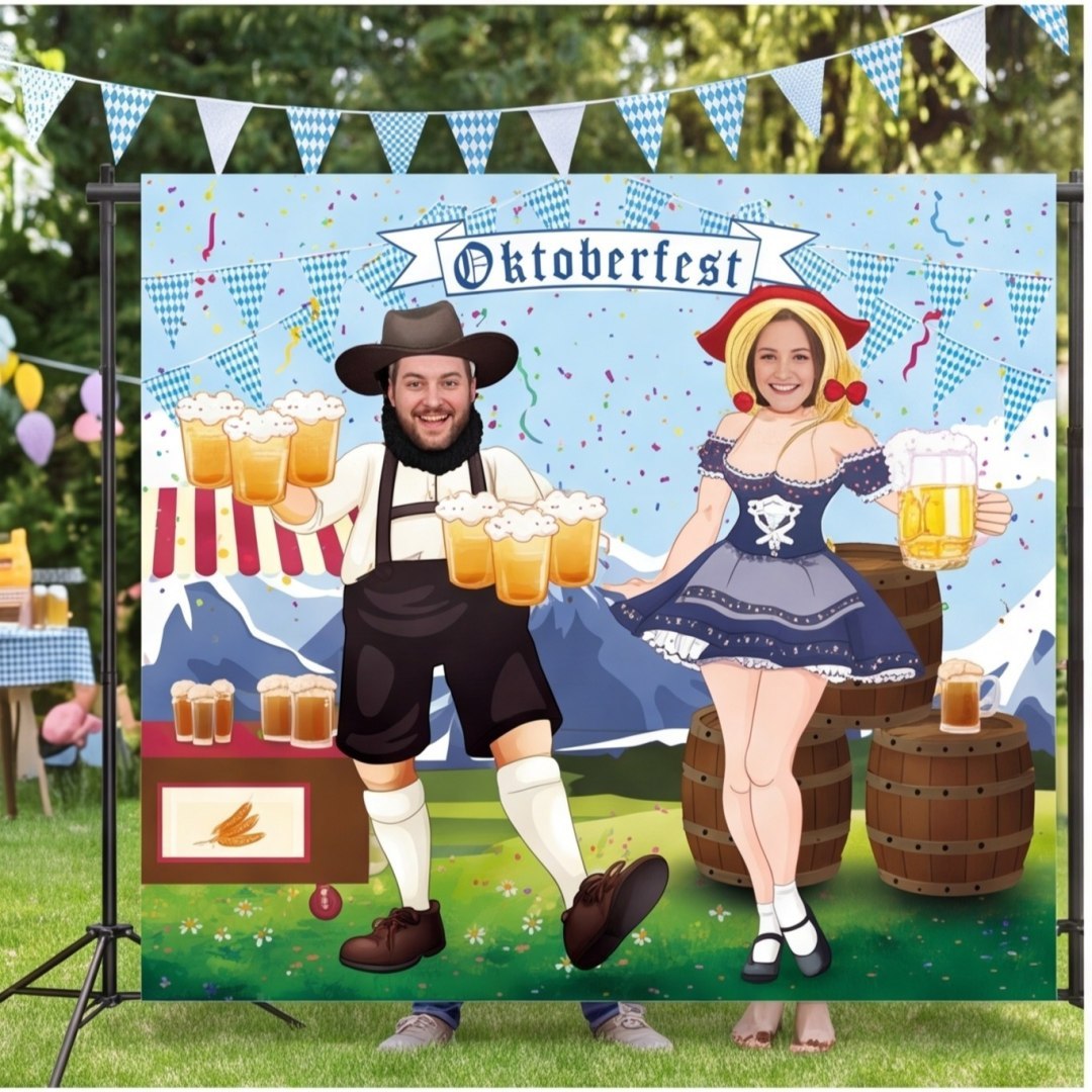 Dekoracja na imprezy, tło do zdjęć, Oktoberfest, 320×220 cm Dekoracja na imprezy, tło do zdjęć, Oktoberfest, 320×220 cm