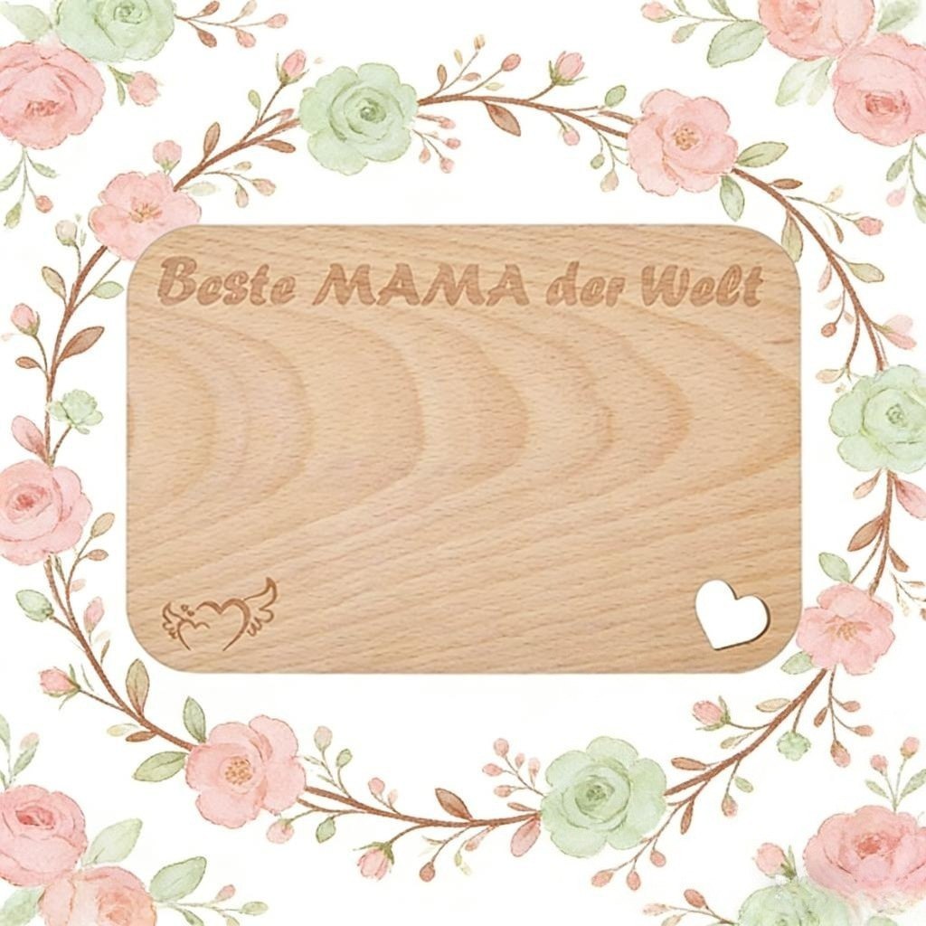 Deska do śniadań dla mamy, drewniana, z napisem, idealny prezent na Dzień Matki, Boże Narodzenie, urodziny Deska do śniadań dla mamy, drewniana, z napisem, idealny prezent na Dzień Matki, Boże Narodzenie, urodziny