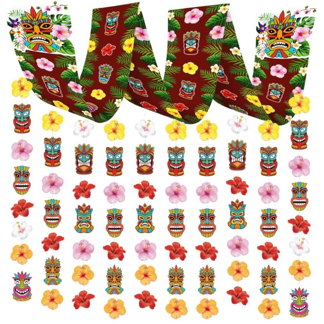 Baner Tiki zawieszany 270x30cm dekoracja hawaijska
