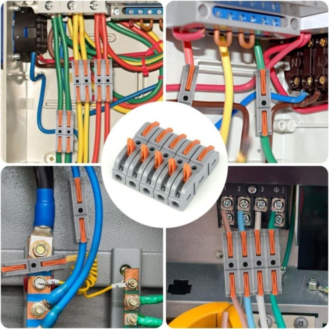 Zestaw 20 końcówek przewodowych, różne rozmiary, do instalacji elektrycznych