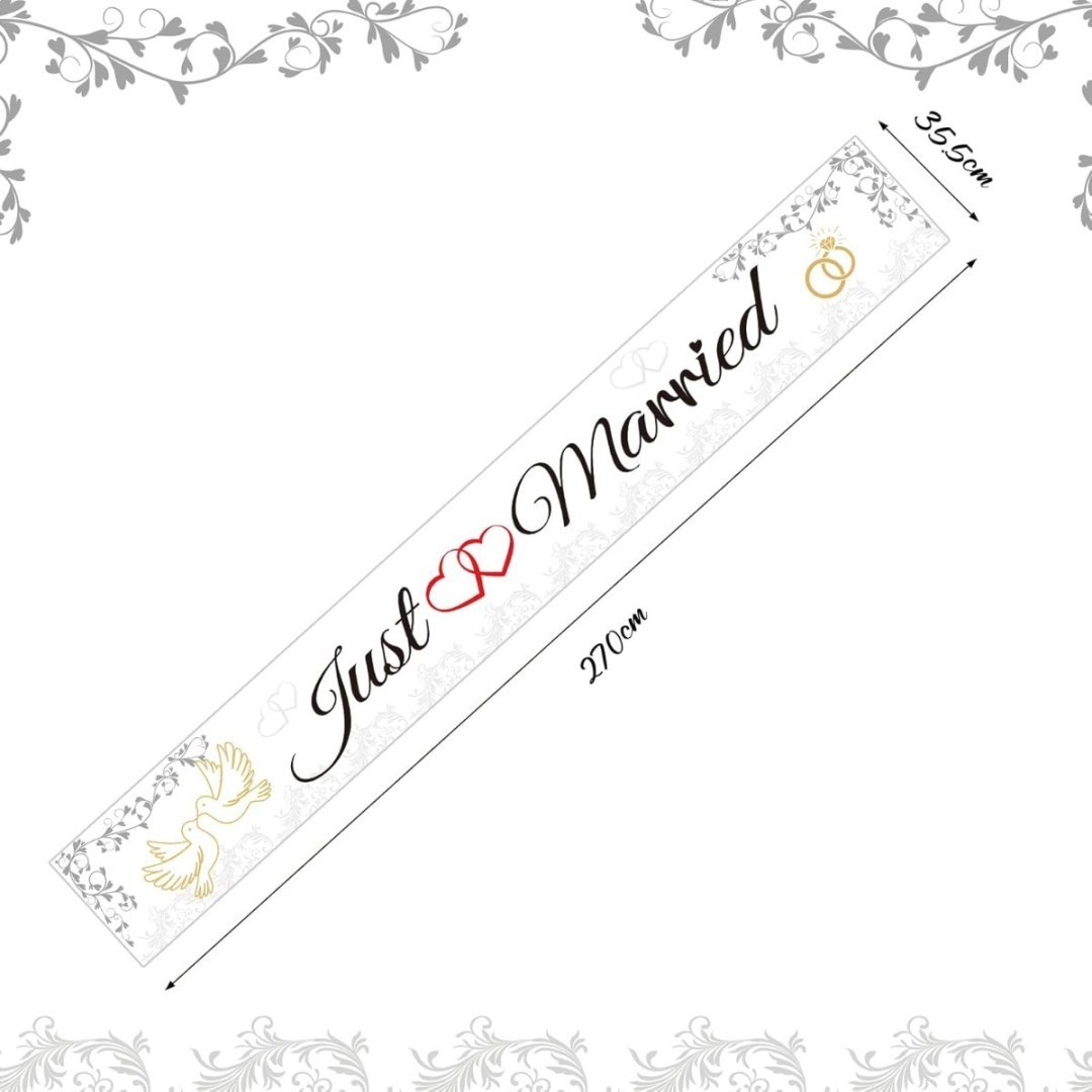 Baner weselny duży – eleganckie dekoracje na przyjęcia Baner weselny duży – eleganckie dekoracje na przyjęcia