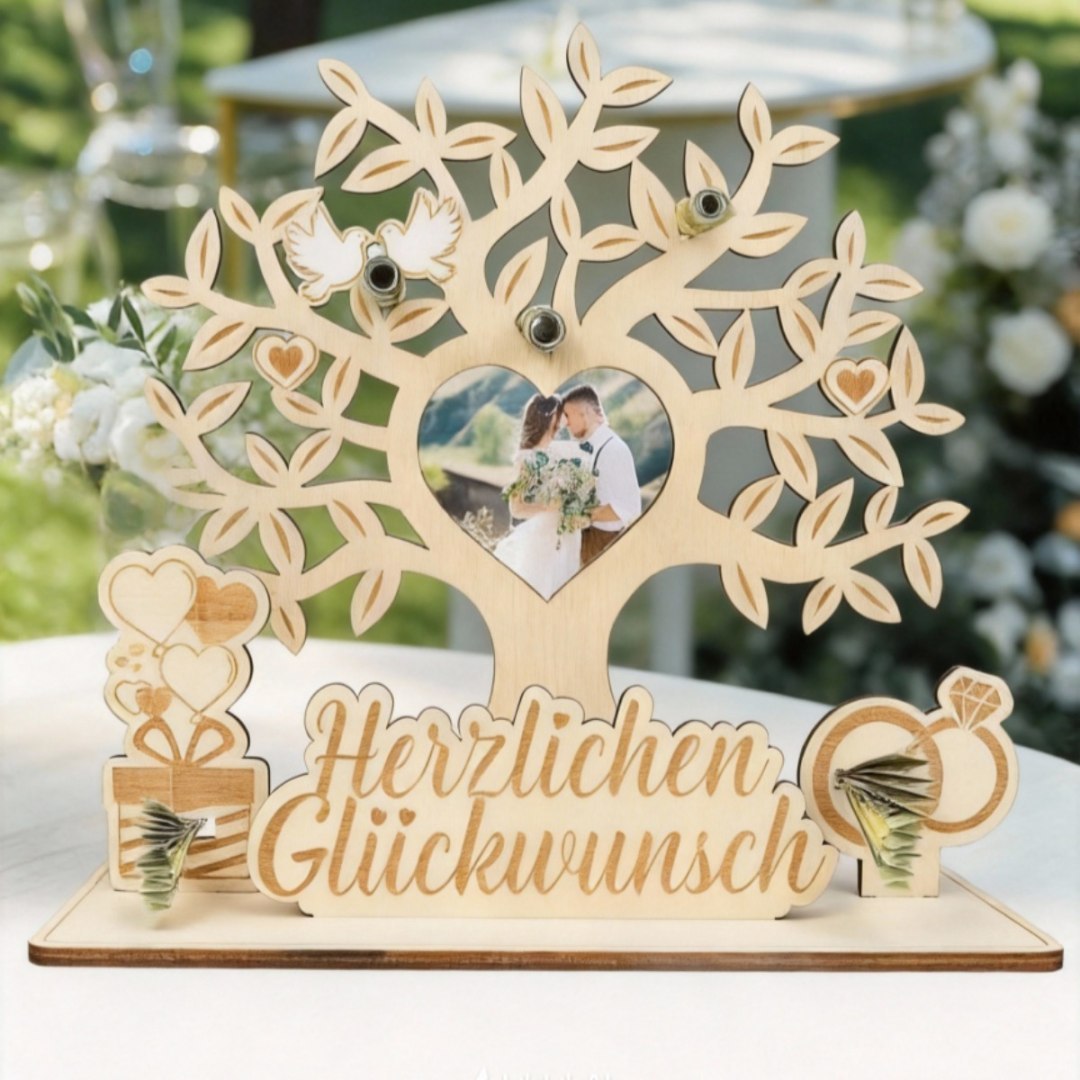 Dekoracja stołowa drzewko pieniężne na wesele, eleganckie Dekoracja stołowa drzewko pieniężne na wesele, eleganckie