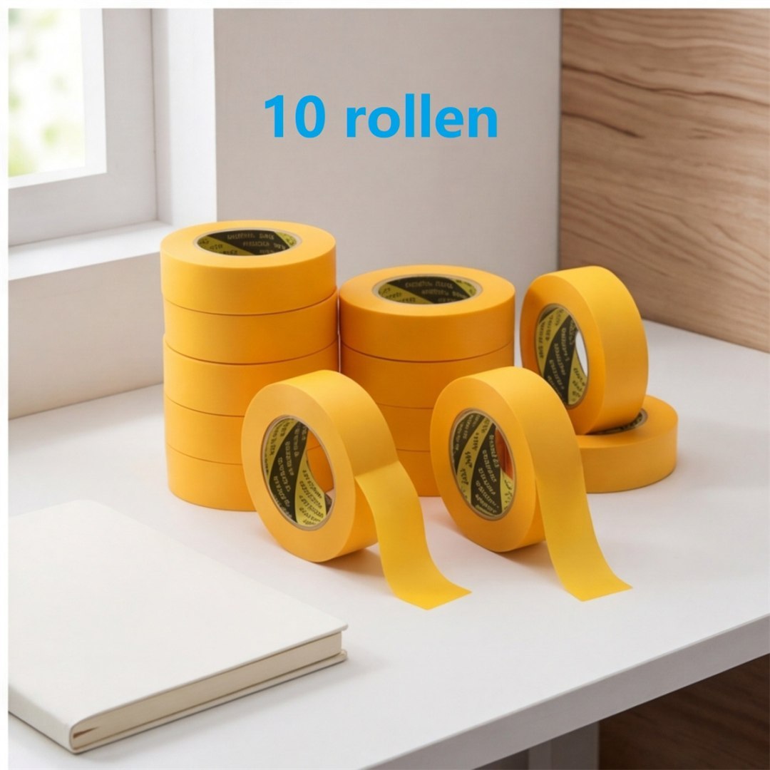 Zestaw 10 rolek taśmy maskującej 3 cm x 12 m do codziennego użytku Zestaw 10 rolek taśmy maskującej 3 cm x 12 m do codziennego użytku