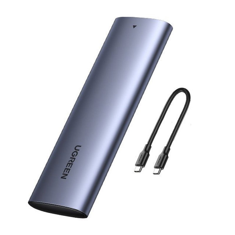 Kieszeń obudowa na dysk SSD M.2 SuperSpeed 10Gbps + kabel USB-C 0.5m szary Kieszeń obudowa na dysk SSD M.2 SuperSpeed 10Gbps + kabel USB-C 0.5m szary
