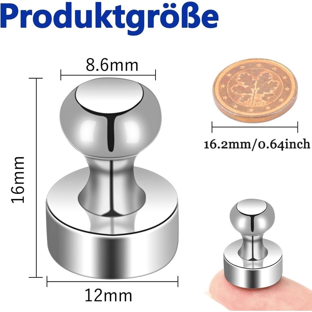 Zestaw 28 małych pinezek, 12 mm x 16 mm, do tablic