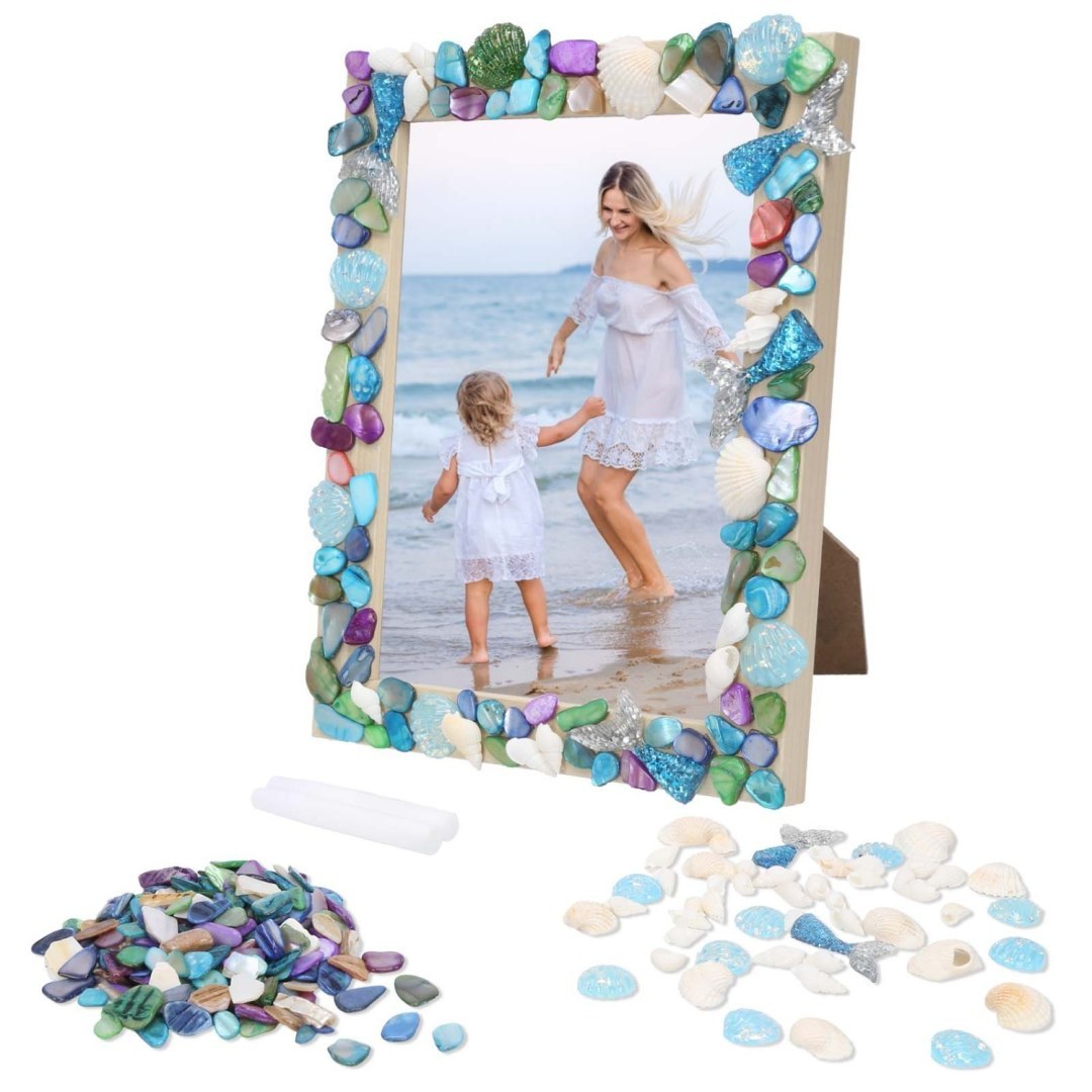 Zestaw do tworzenia ramek foto mozaikowych morska syrenka Zestaw do tworzenia ramek foto mozaikowych morska syrenka