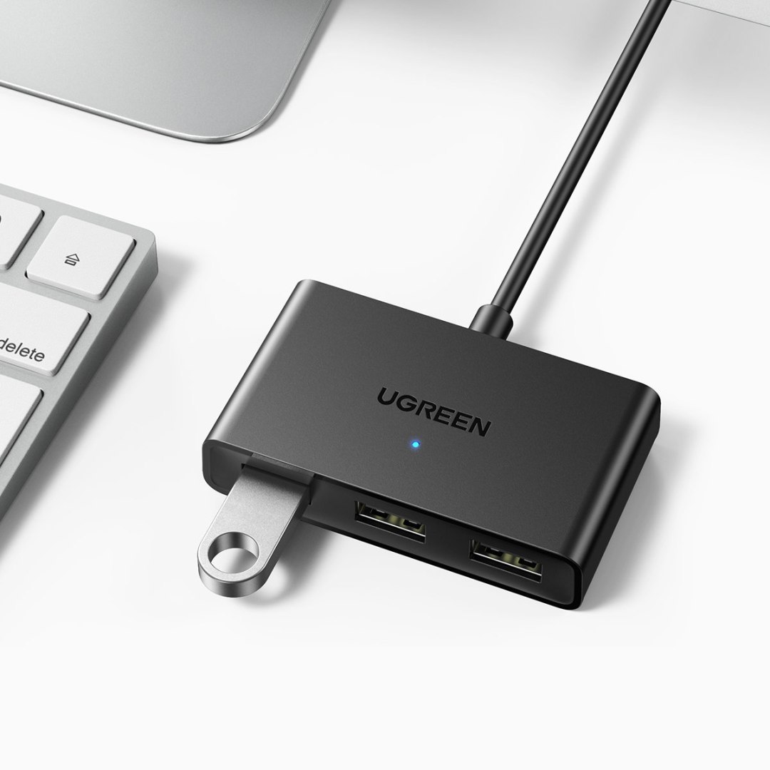 Przełącznik adapter switch box USB 2 wejścia – 3 wyjścia czarny