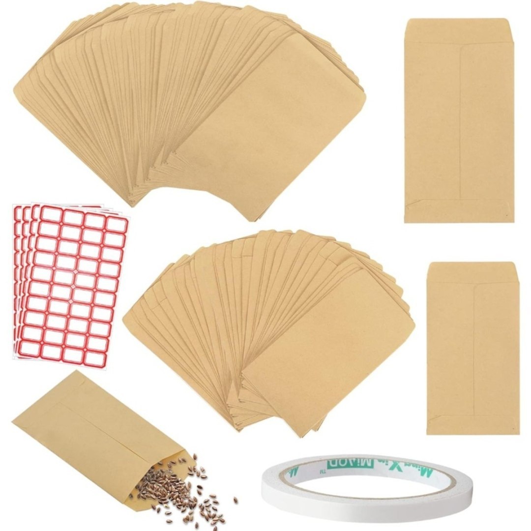 Mini papierowe torebki kraft brązowe 140 sztuk 6-8 cm Mini papierowe torebki kraft brązowe 140 sztuk 6-8 cm