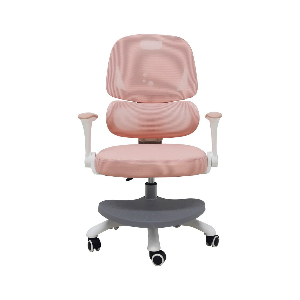 Krzesło do biurka dla dziecka fotel ergonomiczny obrotowy regulowany różowy Krzesło do biurka dla dziecka fotel ergonomiczny obrotowy regulowany różowy