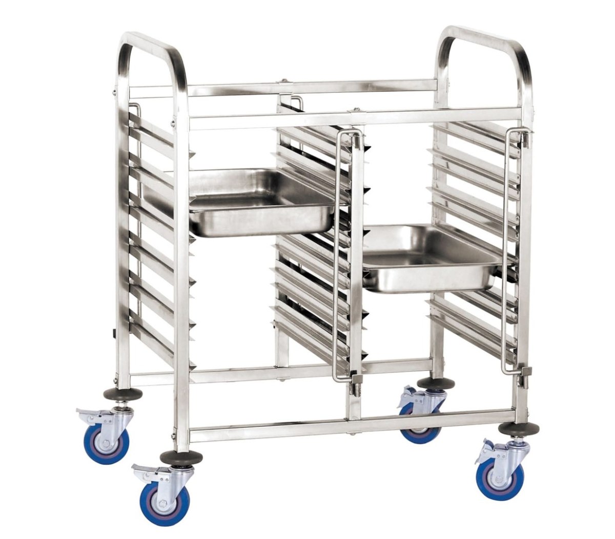 Wózek do transportu pojemników podwójny 12 x GN 1/1 – Hendi 810569 Wózek do transportu pojemników podwójny 12 x GN 1/1 – Hendi 810569
