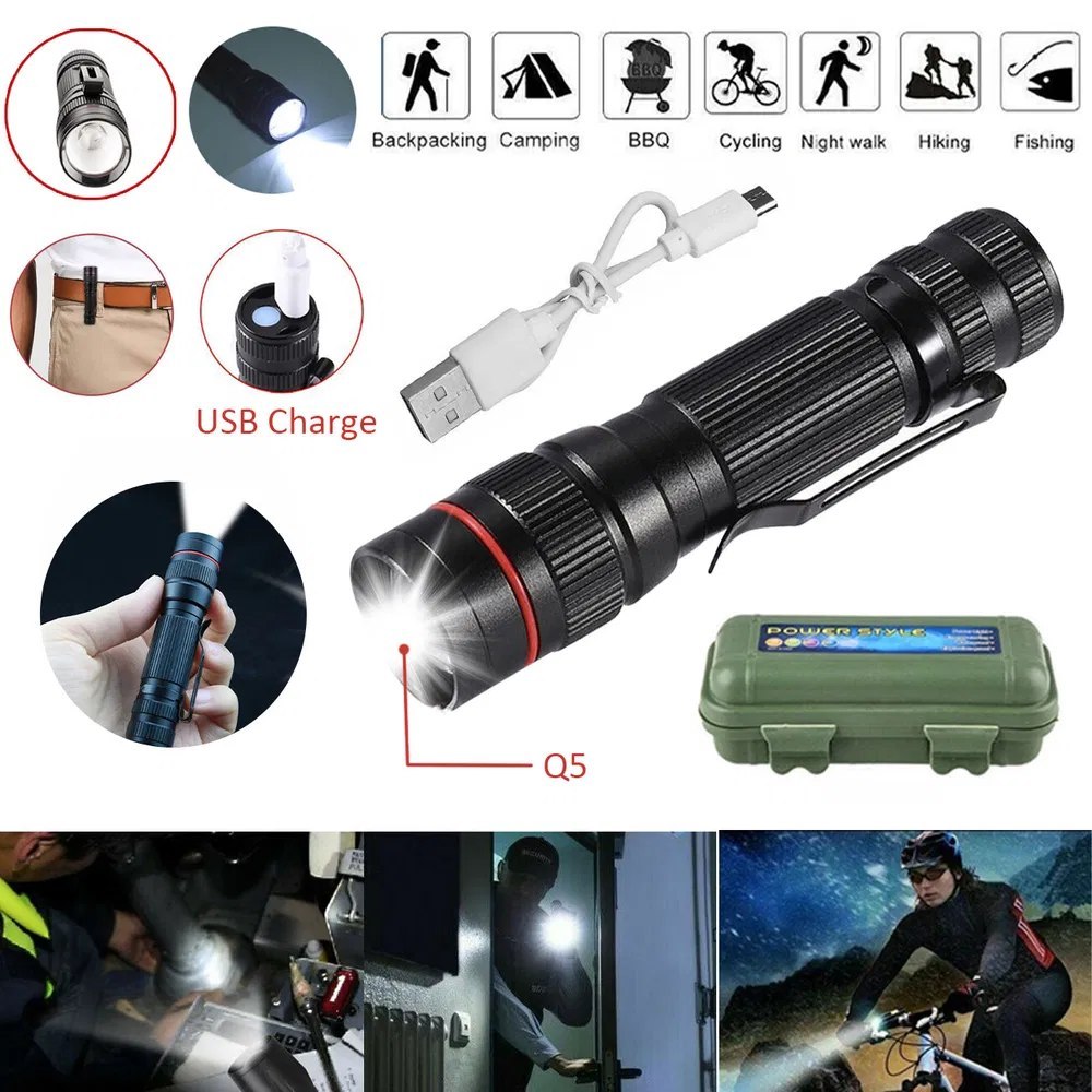 Latarka ręczna mini LED taktyczna ultra jasna 4 zestawy Latarka ręczna mini LED taktyczna ultra jasna 4 zestawy