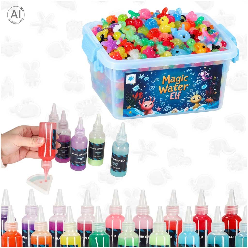 Żel magiczny wodny figurki żelowe zestaw kreatywny żele foremki Żel magiczny wodny figurki żelowe zestaw kreatywny żele foremki