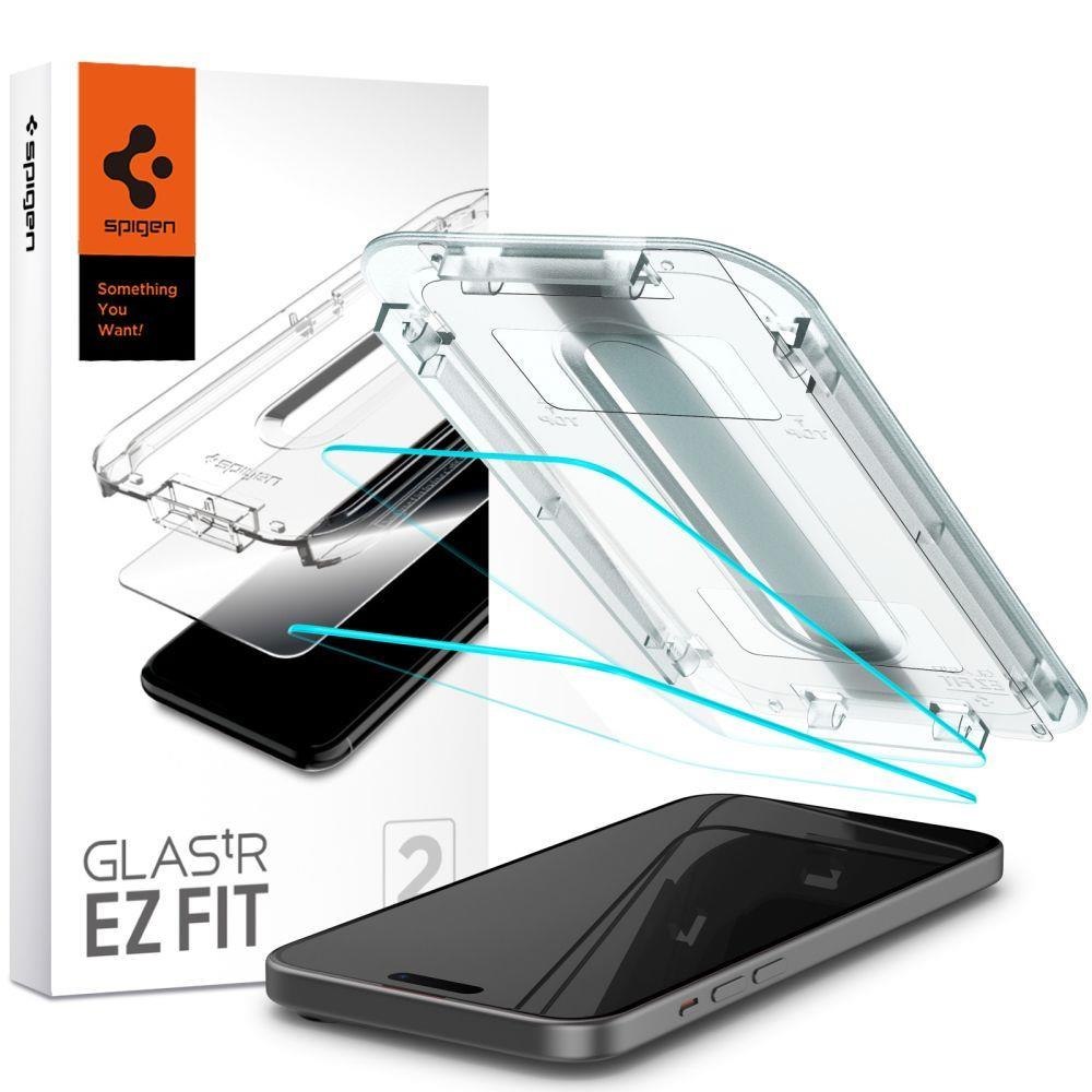 Szkło hartowane Glas.tR EZ Fit na iPhone 15 Plus – ZESTAW 2 szt.