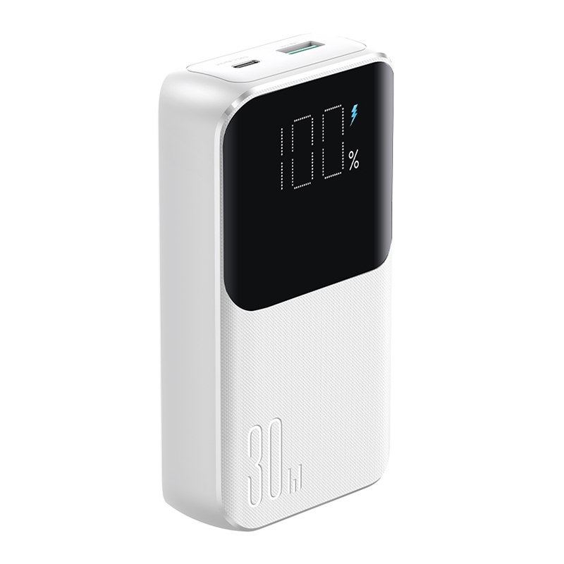 Mini powerbank 10000mAh z wbudowanymi kablami JR-PBC06 30W biały Mini powerbank 10000mAh z wbudowanymi kablami JR-PBC06 30W biały