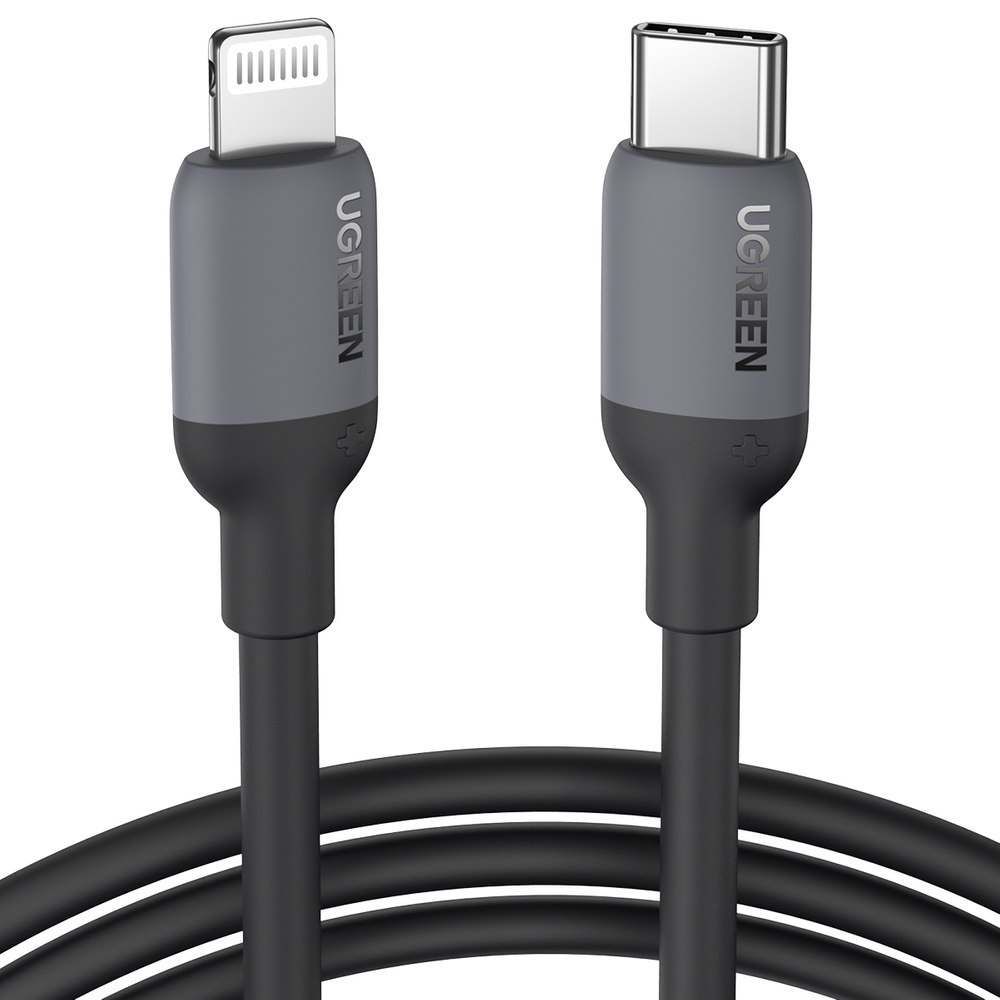 Kabel do szybkiego ładowania iPhone USB-C – Lightning PD 20W 1m czarny Kabel do szybkiego ładowania iPhone USB-C – Lightning PD 20W 1m czarny
