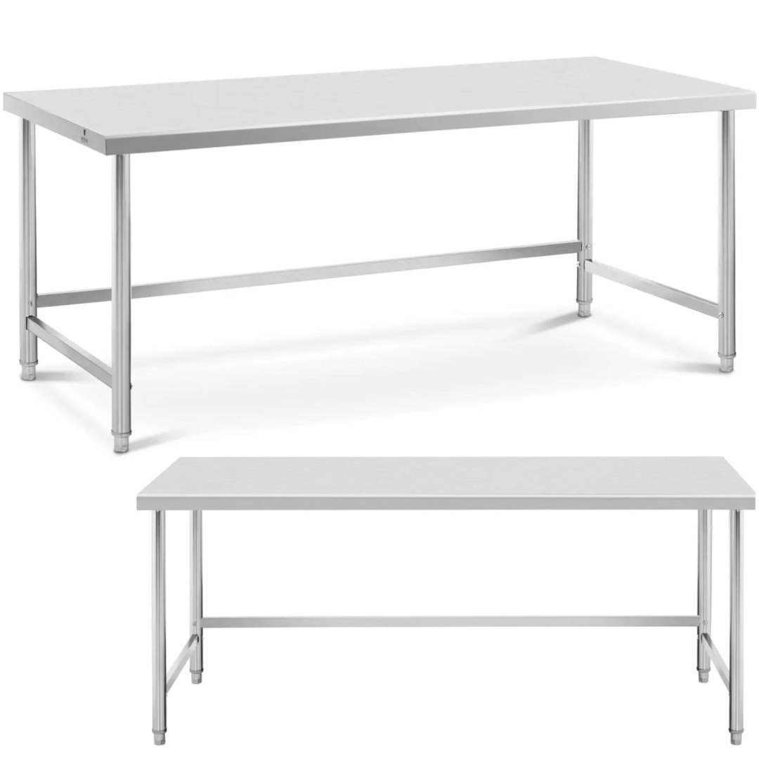 Stół blat roboczy centralny stalowy 200 x 90 cm do 100 kg Stół blat roboczy centralny stalowy 200 x 90 cm do 100 kg