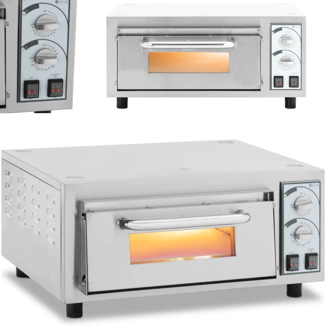 Profesjonalny piec do pizzy jednokomorowy na 1 pizzę śr. 35 cm 2200 W Profesjonalny piec do pizzy jednokomorowy na 1 pizzę śr. 35 cm 2200 W