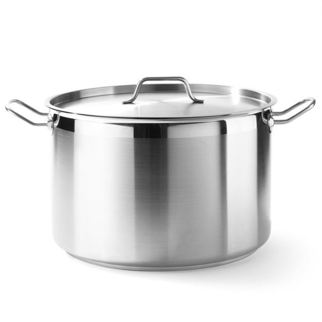 Garnek średni Profi Line z pokrywką 10 l, śr. 280 x 170 h – Hendi 831502