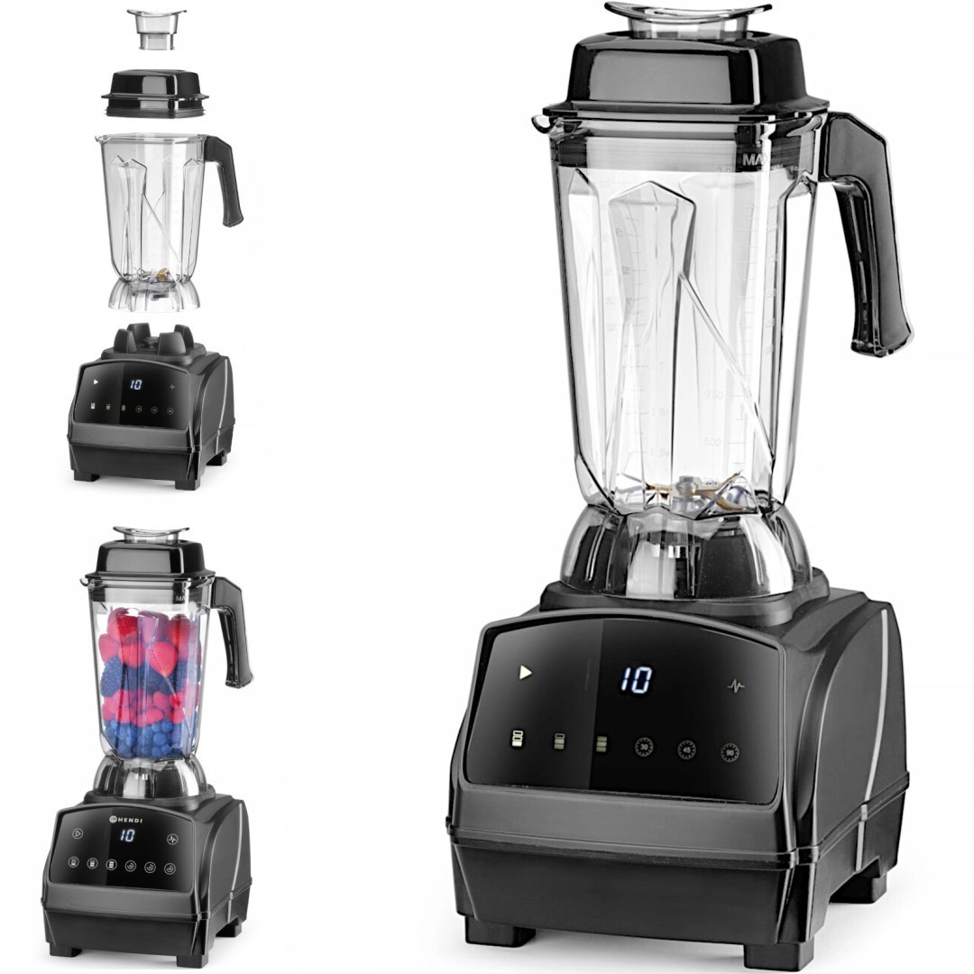 Blender barmański barowy elektroniczny 3 prędkości timer 2.5 l 1680 W Blender barmański barowy elektroniczny 3 prędkości timer 2.5 l 1680 W