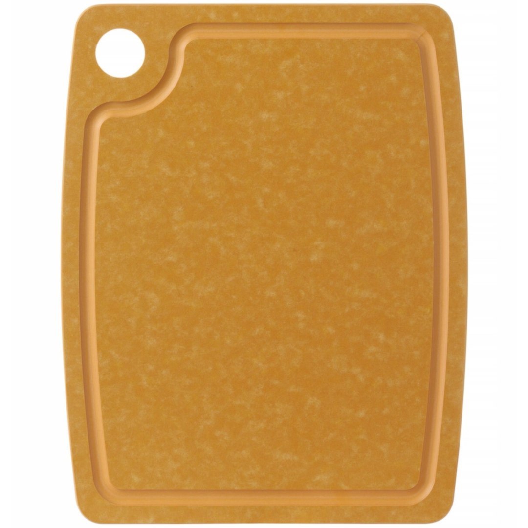 Deska do krojenia z włókna drzewnego 440 x 325 mm – brązowa