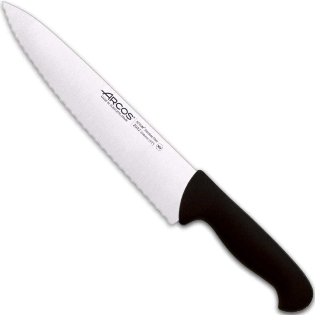 Nóż szefa kuchni kucharski ząbkowany Seria 2900 dł. 250/386 mm Nóż szefa kuchni kucharski ząbkowany Seria 2900 dł. 250/386 mm