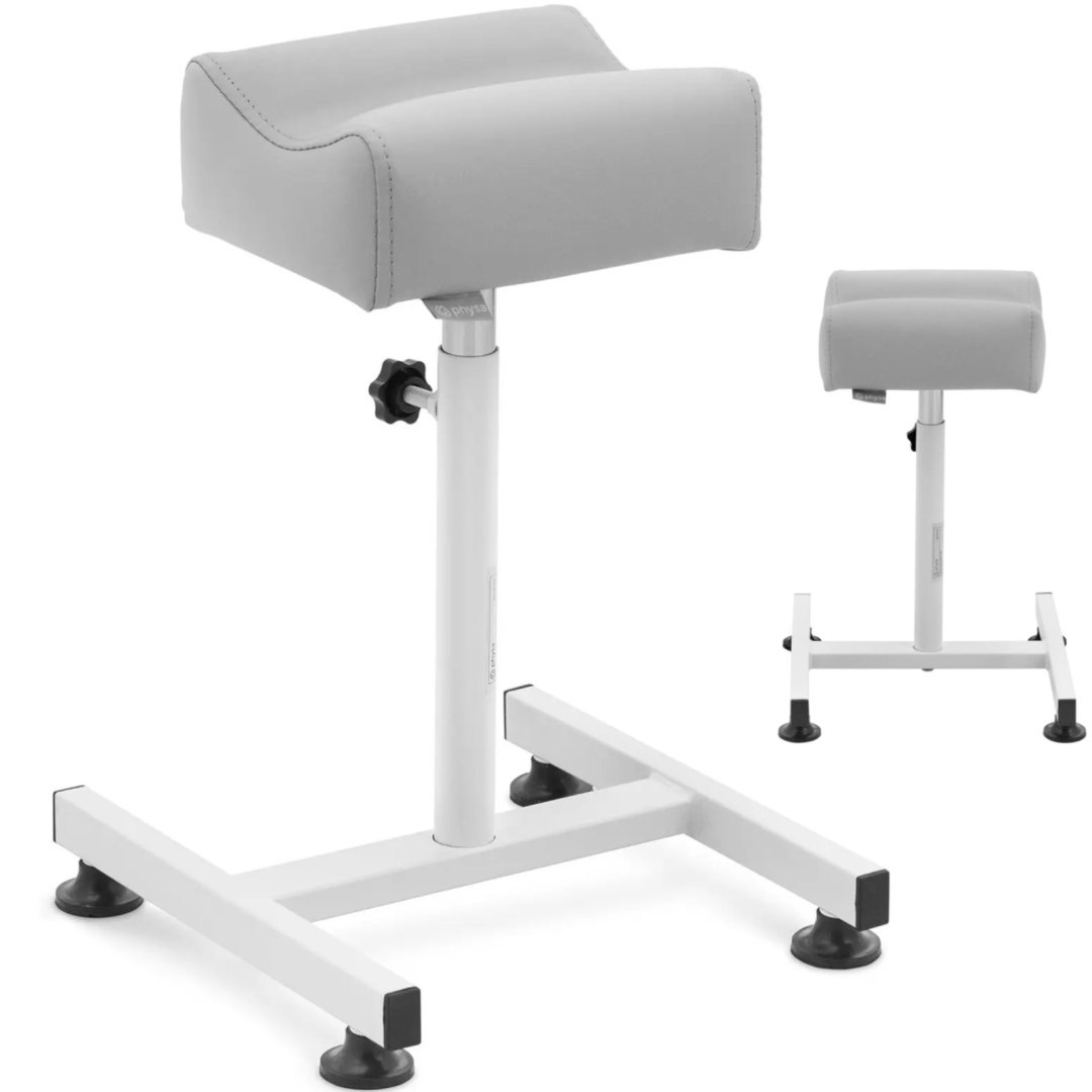 Podnóżek kosmetyczny do pedicure 24x22cm wys. 47-67cm – szary