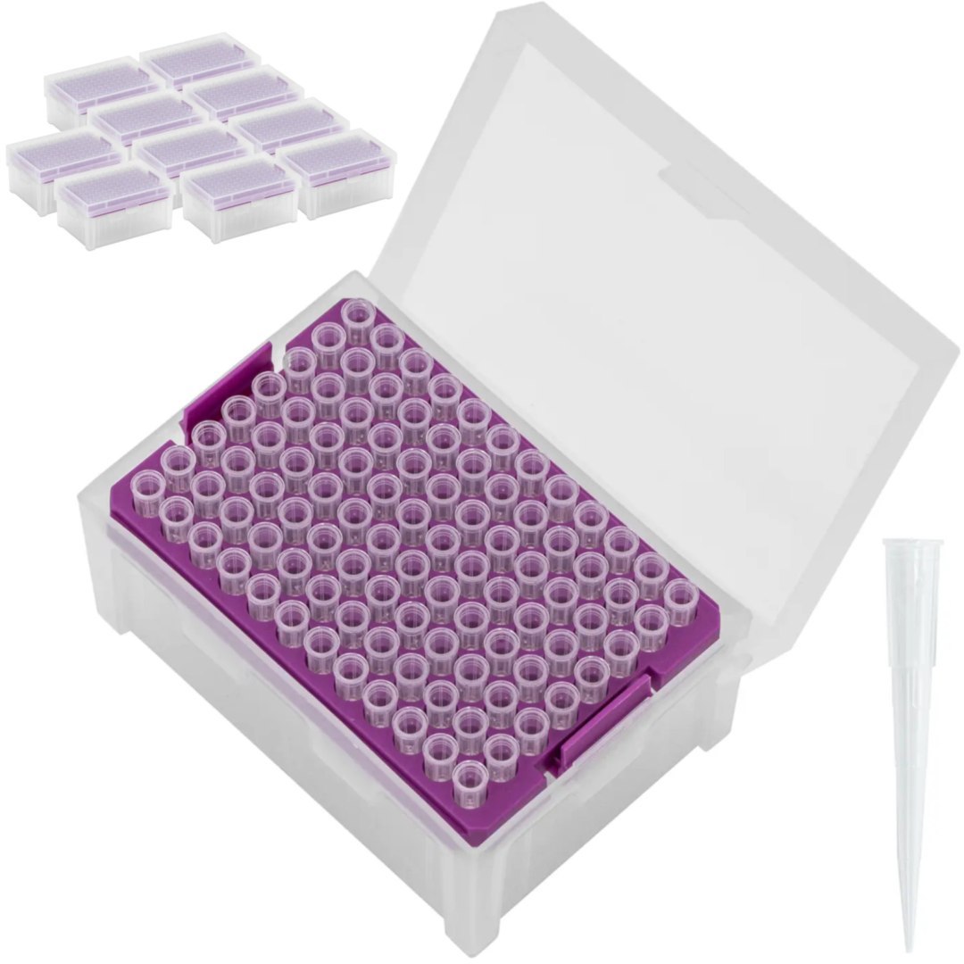 Końcówki do pipet 200 ul bez DNazy/RNazy – zestaw 10 x 96 szt.
