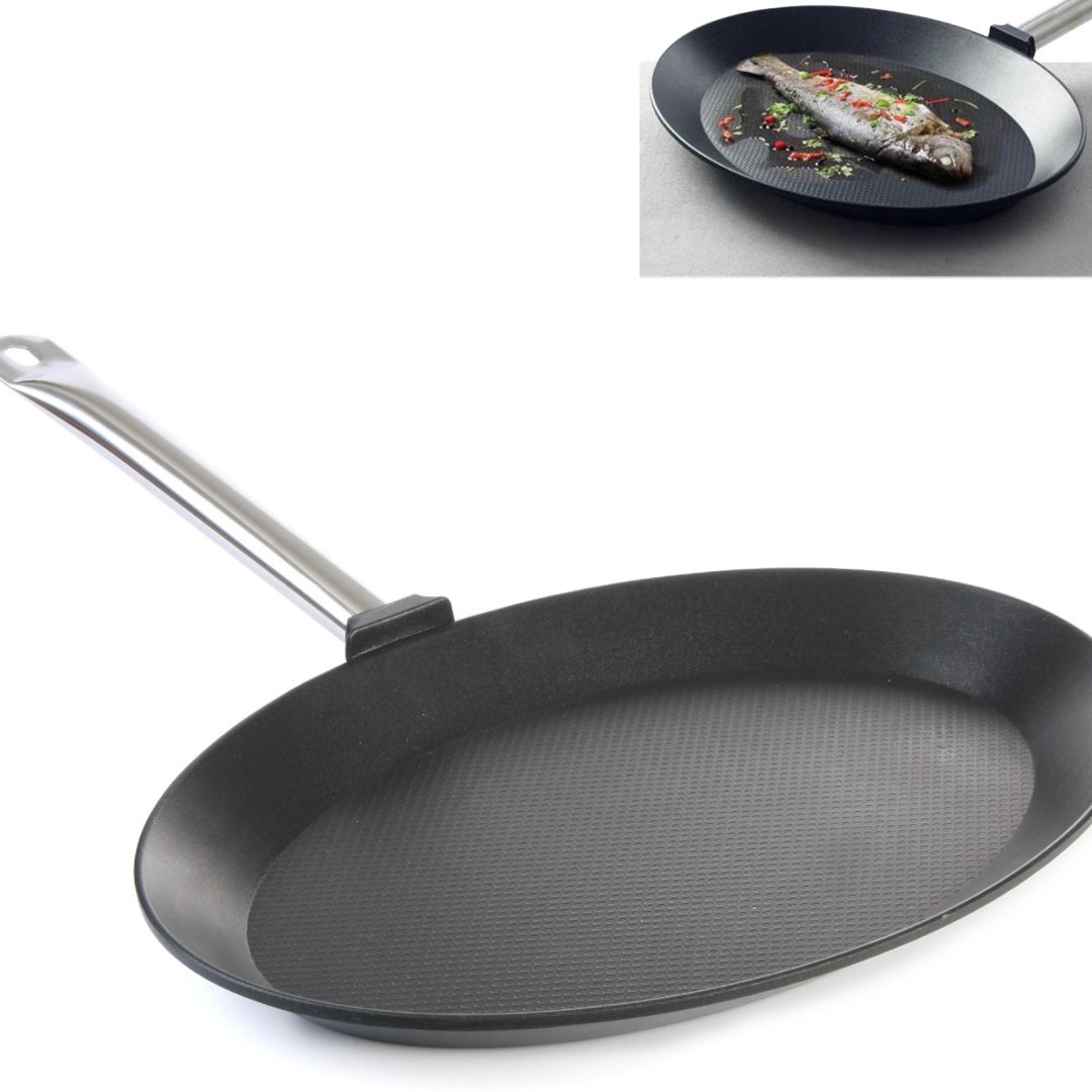 Patelnia owalna do ryb Profi Line – Hendi 629604
