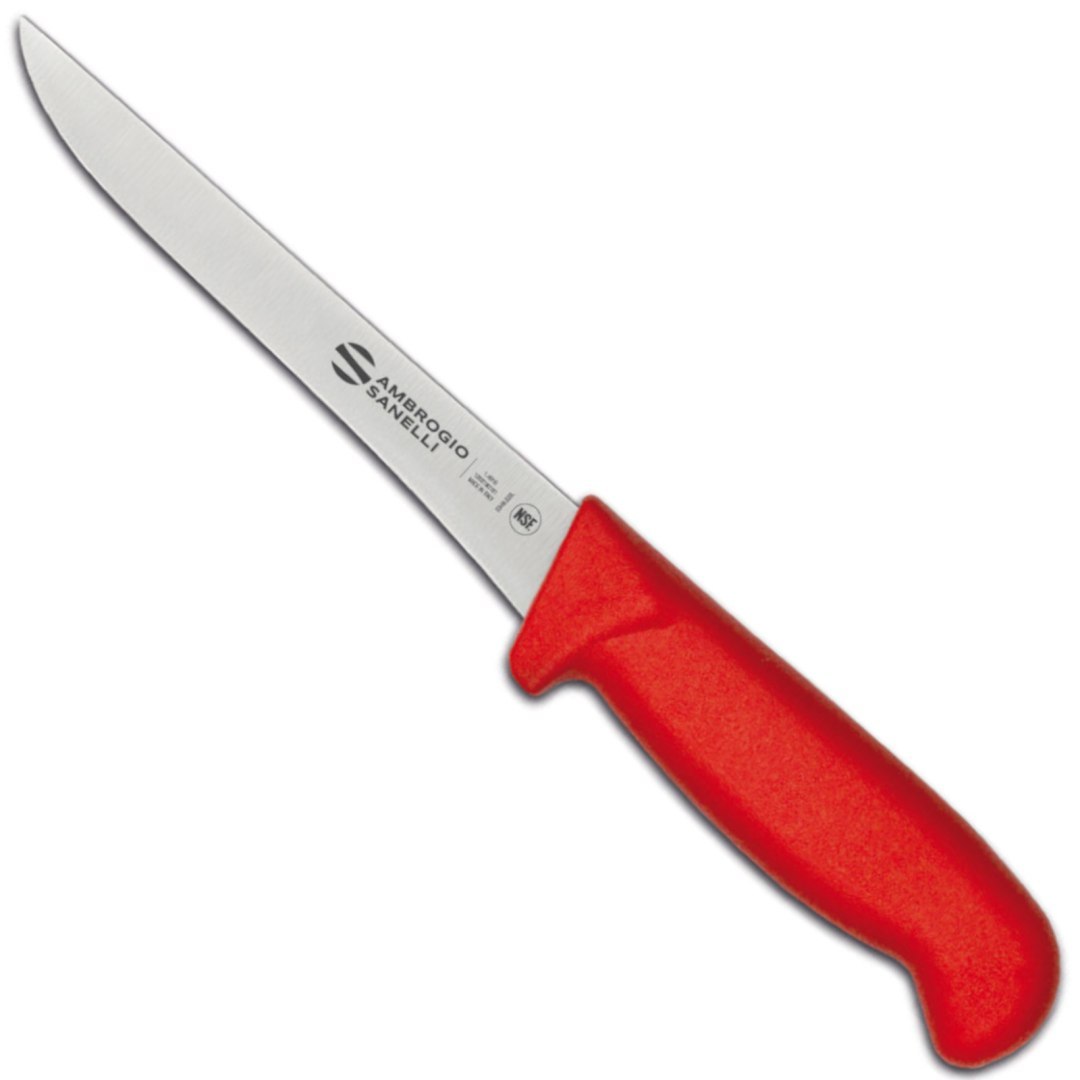 Nóż do trybowania mięsa SUPRA COLORE HACCP 160/300 mm – czerwony
