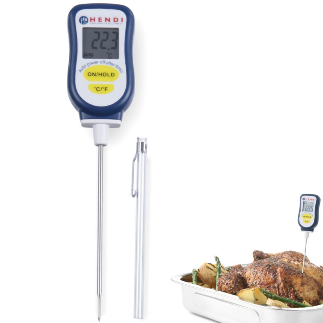 Termometr gastronomiczny cyfrowy z sondą 130mm od -50C do 350C – Hendi 271230 Termometr gastronomiczny cyfrowy z sondą 130mm od -50C do 350C – Hendi 271230