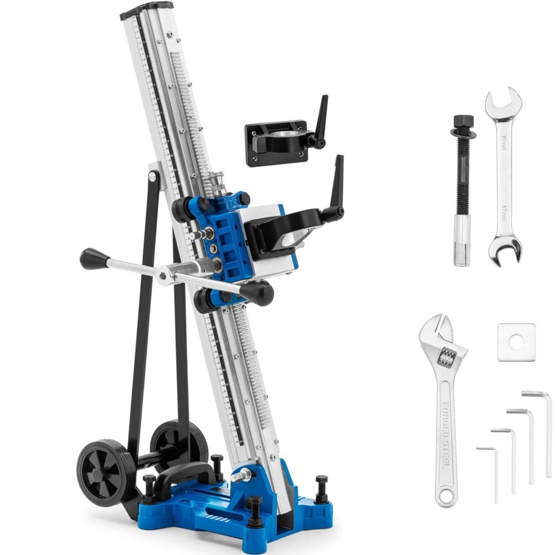 Statyw stojak do wiertnicy wiertarki na kołach do śr. 350 mm 0-45 stopni Statyw stojak do wiertnicy wiertarki na kołach do śr. 350 mm 0-45 stopni