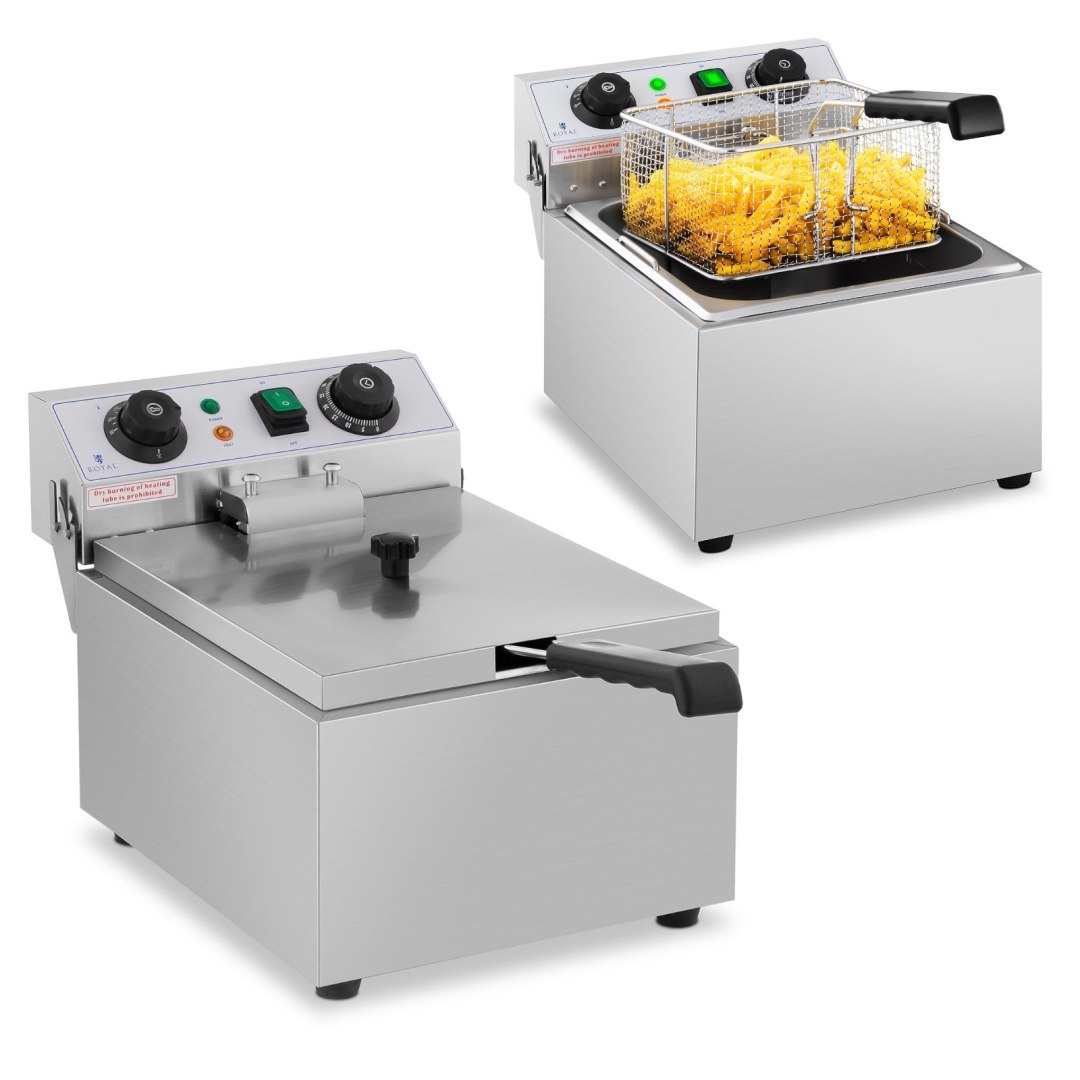 Frytownica nastawna gastronomiczna elektryczna TIMER 230 V 3200W 10 L Frytownica nastawna gastronomiczna elektryczna TIMER 230 V 3200W 10 L