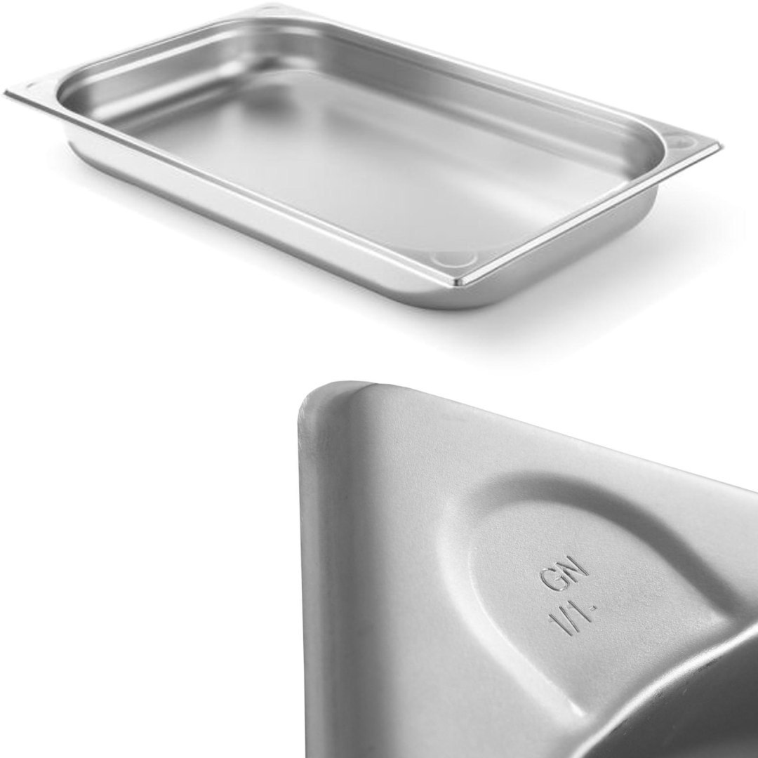 Pojemnik GN 1/1 stalowy Kitchen Line wys. 40 mm – Hendi 806111 Pojemnik GN 1/1 stalowy Kitchen Line wys. 40 mm – Hendi 806111