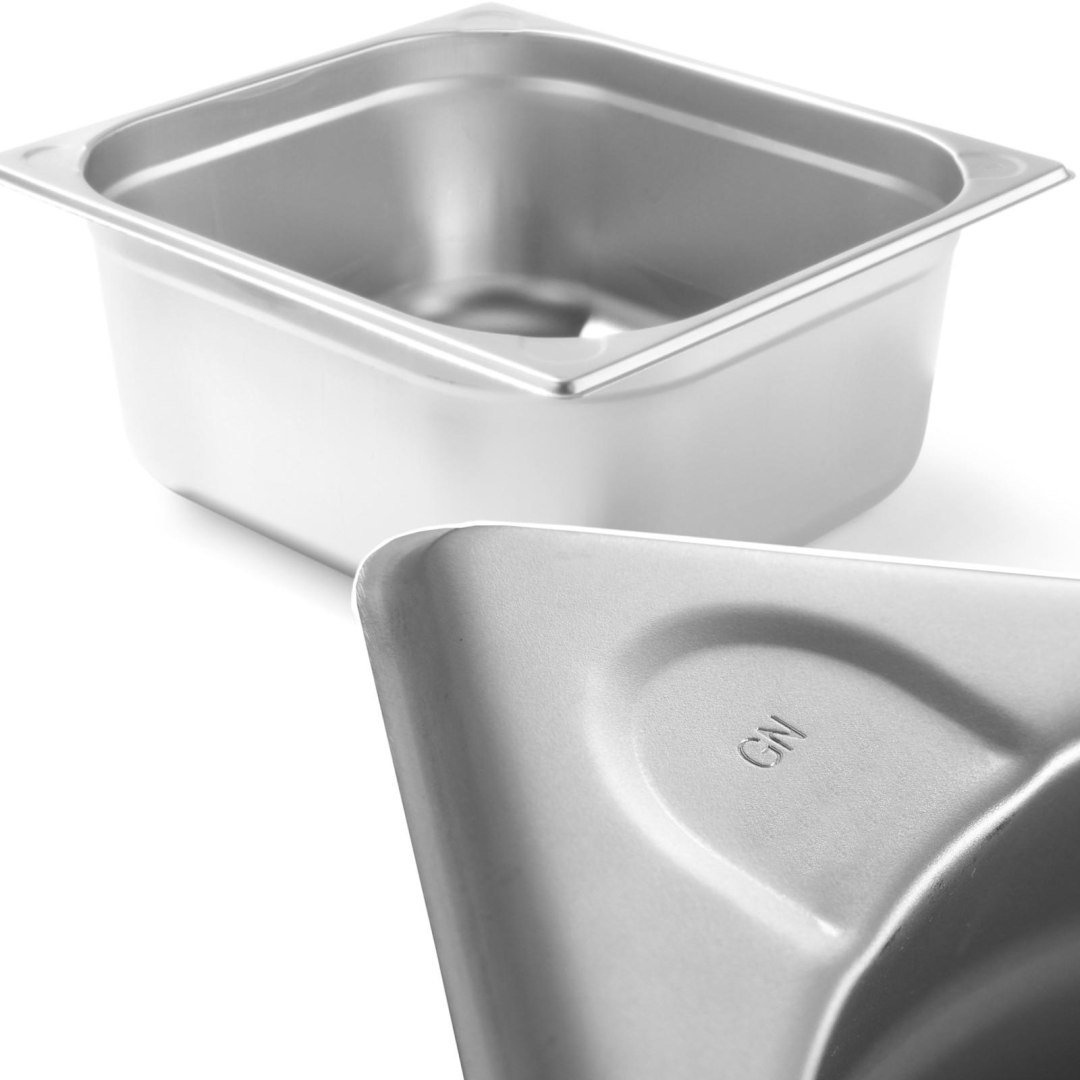 Pojemnik GN 2/3 stalowy Kitchen Line wys. 200 mm – Hendi 806258 Pojemnik GN 2/3 stalowy Kitchen Line wys. 200 mm – Hendi 806258