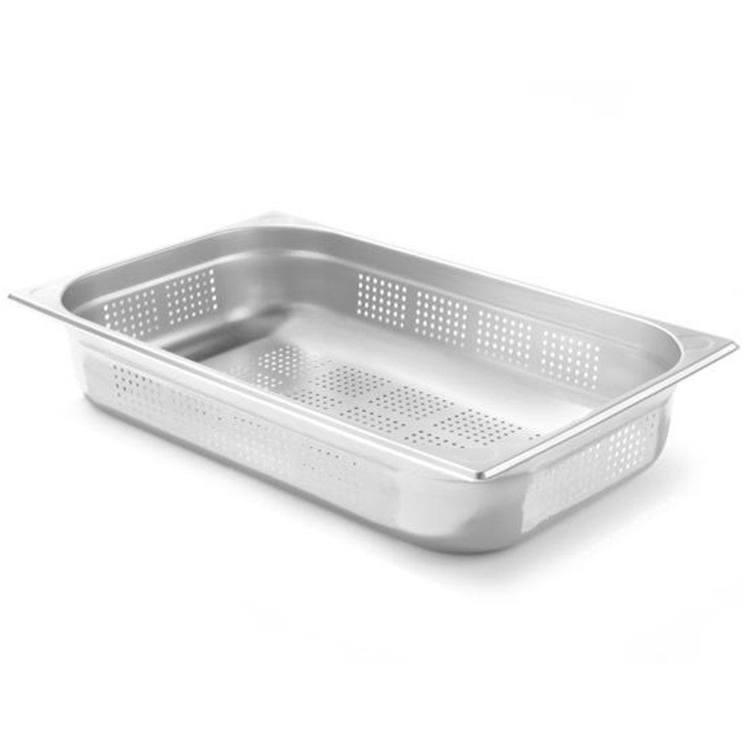 Pojemnik GN 1/1 Kitchen Line perforowany wys. 100 mm – Hendi 807132