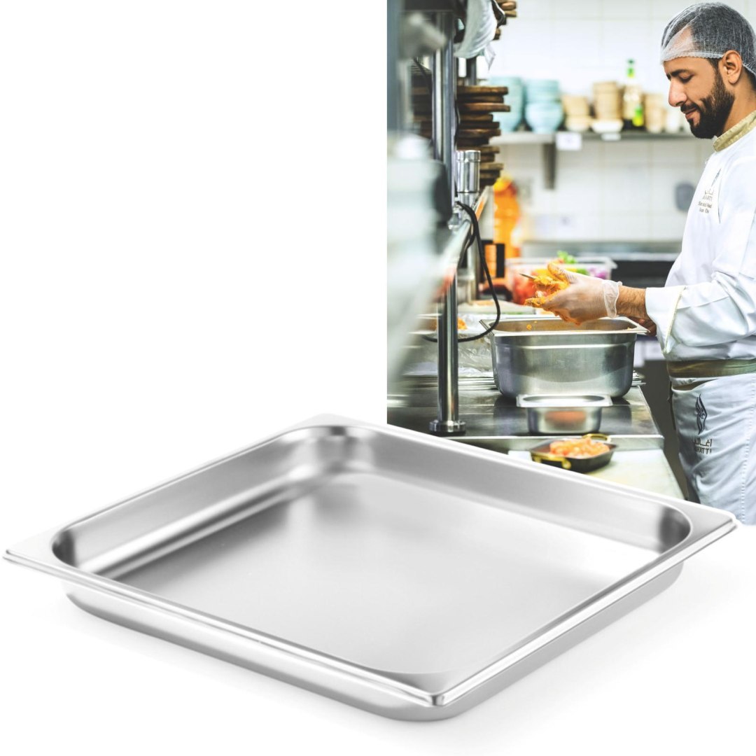 Pojemnik GN 2/3 stal nierdzewna Profi Line wys. 40 mm – Hendi 801345