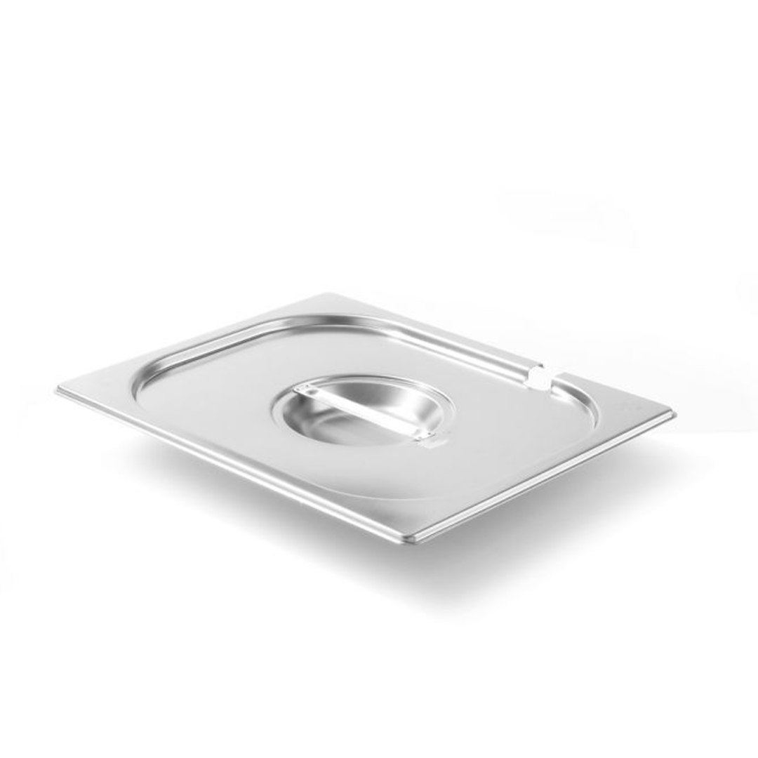 Pokrywka stalowa do GN Kitchen Line z wycięciem na chochlę GN 1/2 – Hendi 806937 Pokrywka stalowa do GN Kitchen Line z wycięciem na chochlę GN 1/2 – Hendi 806937